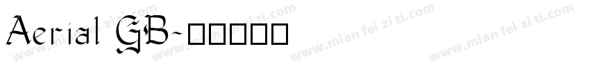 Aerial GB字体转换